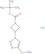tert-Butyl 3-[4-(aminomethyl)-1H-1,2,3-triazol-1-yl]azetidine-1-carboxylate hydrochloride