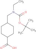 4-({[(tert-Butoxy)carbonyl](ethyl)amino}methyl)cyclohexane-1-carboxylic acid