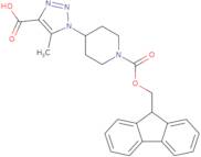 1-(1-{[(9H-Fluoren-9-yl)methoxy]carbonyl}piperidin-4-yl)-5-methyl-1H-1,2,3-triazole-4-carboxylic a…