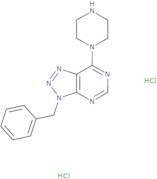 1-{3-Benzyl-3H-[1,2,3]triazolo[4,5-d]pyrimidin-7-yl}piperazine dihydrochloride