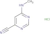 6-(Methylamino)pyrimidine-4-carbonitrile hydrochloride