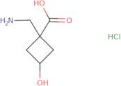 1-(Aminomethyl)-3-hydroxycyclobutane-1-carboxylic acid hydrochloride