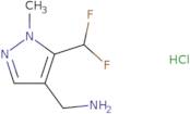 [5-(Difluoromethyl)-1-methyl-1H-pyrazol-4-yl]methanamine hydrochloride