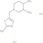 3-Methyl-1-[(2-methyl-1,3-thiazol-5-yl)methyl]piperidin-4-amine dihydrochloride