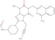 N-{1-[7-(But-2-yn-1-yl)-3-methyl-1-[(4-methylquinazolin-2-yl)methyl]-2,6-dioxo-2,3,6,7-tetrahydro-1H-purin-8-yl]piperidin-3-yl}forma mide