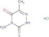 4-Amino-6-methyl-3-sulfanyl-4,5-dihydro-1,2,4-triazin-5-one hydrochloride