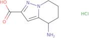 4-Amino-4H,5H,6H,7H-pyrazolo[1,5-a]pyridine-2-carboxylic acid hydrochloride