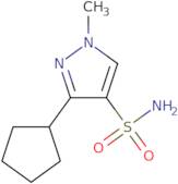 3-Cyclopentyl-1-methyl-1H-pyrazole-4-sulfonamide