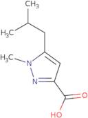 1-Methyl-5-(2-methylpropyl)-1H-pyrazole-3-carboxylic acid