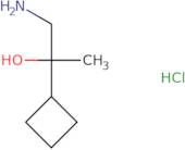 1-Amino-2-cyclobutylpropan-2-ol hydrochloride