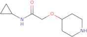 N-Cyclopropyl-2-(piperidin-4-yloxy)acetamide