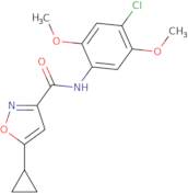 N-(4-Chloro-2,5-dimethoxyphenyl)-5-cyclopropyl-3-isoxazolecarboxamide