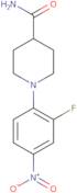 1-(2-Fluoro-4-nitrophenyl)piperidine-4-carboxamide