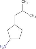 3-(2-Methylpropyl)cyclopentan-1-amine