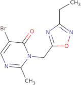 5-Bromo-3-[(3-ethyl-1,2,4-oxadiazol-5-yl)methyl]-2-methyl-3,4-dihydropyrimidin-4-one