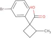 1-(3-Bromophenyl)-2-methylcyclobutane-1-carboxylic acid