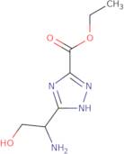 Ethyl 3-(1-amino-2-hydroxyethyl)-1H-1,2,4-triazole-5-carboxylate