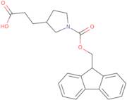3-(1-[(9H-Fluoren-9-ylmethoxy)carbonyl]pyrrolidin-3-yl)propanoic acid