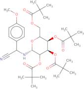 N-[2-(4'-Methoxyphenylacetonitrile)]-2,3,4,6-tetra-O-pivaloyl-D-glucopyranoside