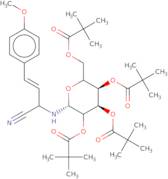 N-[2-(4'-Methoxyphenyl)-1-cyano-3-butene)-2,3,4,6-tetra-O-pivaloyl-D-glucopyranoside