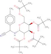 N-[2-(4'-Methylphenylacetonitrile)]-2,3,4,6-tetra-O-pivaloyl-D-glucopyranoside