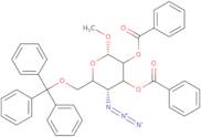 Methyl 4-azido-2,3-di-O-benzoyl-4-deoxy-6-O-trityl-a-D-glucopyranoside