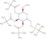 Methyl 6-O-tert-butyldimethylsilyl-2,3,4-tri-O-pivaloyl-a-D-glucopyranoside