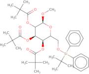 Methyl 6-O-tert-butyldiphenylsilyl-2,3,4-tri-O-pivaloyl-a-D-glucopyranoside