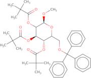 Methyl 2,3,4-tri-O-pivaloyl-6-O-trityl-a-D-galactopyranoside