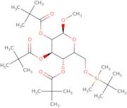 Methyl 6-O-tert-butyldimethylsilyl-2,3,4-tri-O-pivaloyl-a-D-galactopyranoside