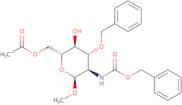 Methyl 6-O-acetyl-3-O-benzyl-2-benzyloxycarbonylamino-2-deoxy-a-D-glucopyranoside