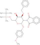 4-Methoxyphenyl 3-O-benzyl-6-O-tert-butyldimethylsilyl-2-deoxy-2-phthalimido-b-D-glucopyranoside