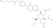 Methyl (4'-O-hexanoyldaidzein-7-yl-b-D-2'',3'',4''-tri-O-acetylglucopyranosid)urinate