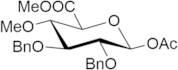 Methyl 1-O-acetyl-2,3-di-O-benzyl-4-O-methyl-β-D-glucopyranuronate