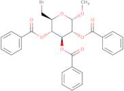 Methyl-2,3,4-tri-O-benzoyl-6-bromo-6-deoxy-α-D-glucopyranoside