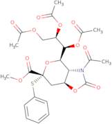Methyl 5-Acetamido-7,8,9-tri-O-acetyl-5-N,4-O-carbonyl-3,5-dideoxy-2-S-phenyl-2-thio-D-glycero-b-D-galacto-2-nonulopyranosylonate