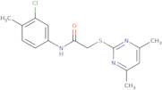 N-(3-Chloro-4-methylphenyl)-2-[(4,6-dimethylpyrimidin-2-yl)sulfanyl]acetamide