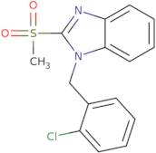 1-[(2-Chlorophenyl)methyl]-2-(methylsulfonyl)benzimidazole