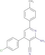 2-Amino-4-(4-chlorophenyl)-6-(4-methylphenyl)nicotinonitrile