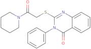 2-{[2-Oxo-2-(piperidin-1-yl)ethyl]sulfanyl}-3-phenyl-3,4-dihydroquinazolin-4-one