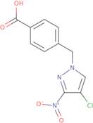 4-[(4-Chloro-3-nitro-1H-pyrazol-1-yl)methyl]benzoic acid