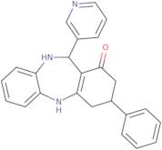 3-Phenyl-11-(3-pyridinyl)-2,3,4,5,10,11-hexahydro-1H-dibenzo[b,e][1,4]diazepin-1-one