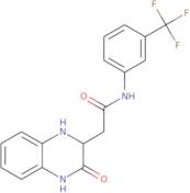 2-(3-Oxo-1,2,3,4-tetrahydroquinoxalin-2-yl)-N-[3-(trifluoromethyl)phenyl]acetamide