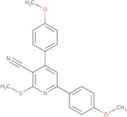 4,6-Bis-(4-methoxy-phenyl)-2-methylsulfanyl-nicotinonitrile
