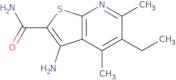 3-amino-5-ethyl-4,6-dimethylthieno[2,3-b]pyridine-2-carboxamide