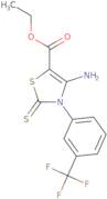 Ethyl 4-amino-2-sulfanylidene-3-[3-(trifluoromethyl)phenyl]-2,3-dihydro-1,3-thiazole-5-carboxylate