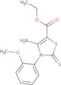 Ethyl 4-amino-3-(2-methoxyphenyl)-2-thioxo-2,3-dihydro-1,3-thiazole-5-carboxylate