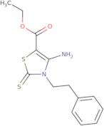 Ethyl 4-amino-3-(2-phenylethyl)-2-thioxo-2,3-dihydro-1,3-thiazole-5-carboxylate