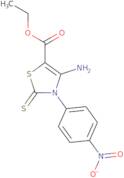 Ethyl 4-amino-3-(4-nitrophenyl)-2-thioxo-2,3-dihydro-1,3-thiazole-5-carboxylate