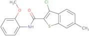 3-Chloro-N-(2-methoxyphenyl)-6-methyl-1-benzothiophene-2-carboxamide